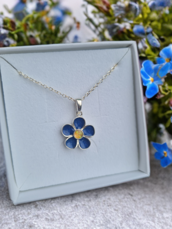 Forget me not pendant / charm - Image 4