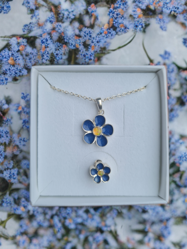 Forget me not pendant / charm - Image 3